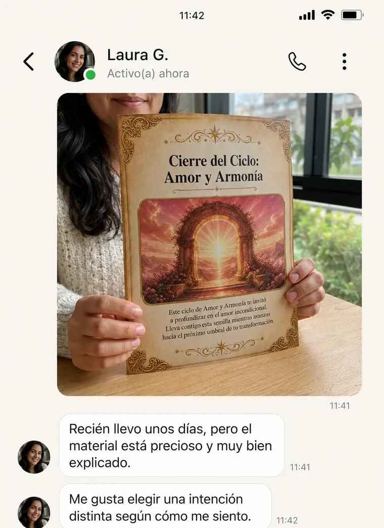Testimonio de clienta sobre 400 Códigos Cuánticos